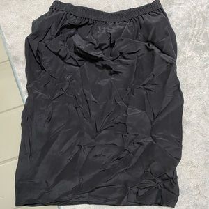 Diane Von Furstenberg Silk Black Skirt Vintage
